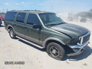 2001 Ford Excursion Limited z VIN 1FMNU42S71EA08659, wystawiony jako IAAI lot #42073155 z przebiegiem 393 805 mil mil oraz . Historia ofert i sprzedaży dostępna na DreamBid. Obrazek 1.