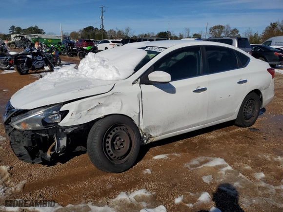 2017 Nissan Sentra S with VIN 3N1AB7APXHY354485, listed as a Copart auction lot 88576215 with 303,452 mi miles and Salvage Title. Bid and sale history available at carsss.com. Image 1.