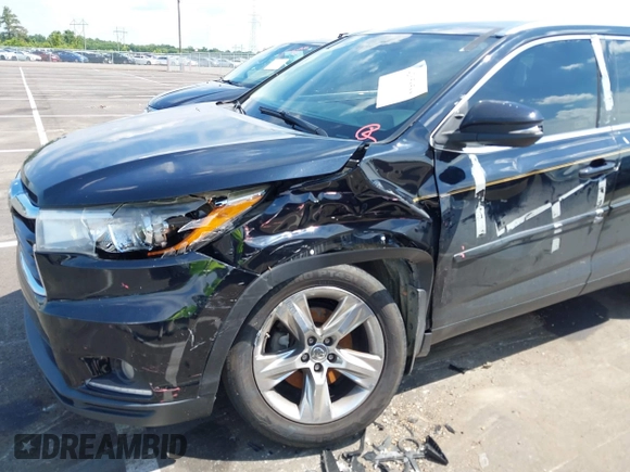 2015 Toyota Highlander Limited with VIN 5TDDKRFH3FS178486, listed as a IAAI auction lot 42658588 with 137,213 mi miles and . Bid and sale history available at DreamBid. Image 6.