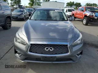 2019 Infiniti Q50 Luxe with VIN JN1EV7AR7KM557533, listed as a Copart auction lot 52172225 with 97,270 mi miles and Salvage title. Bid and sale history available at DreamBid. Image 5.