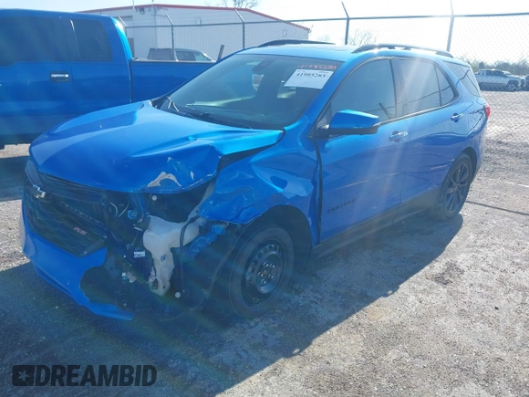 2024 Chevrolet Equinox RS with VIN 3GNAXMEG1RS150810, listed as a IAAI auction lot 41985283 with 36,237 mi miles and . Bid and sale history available at DreamBid. Image 2.