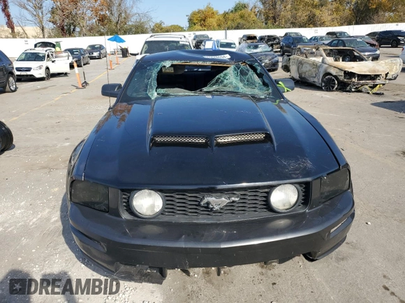 2007 Ford Mustang GT Deluxe with VIN 1ZVHT82H975240198, listed as a Copart auction lot 77448694 with Not Provided miles and Salvage Title. Bid and sale history available at carsss.com. Image 5.