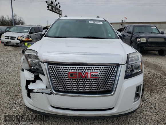 2015 GMC Terrain Denali with VIN 2GKALUEK4F6177975, listed as a Copart auction lot 47483555 with 77,576 mi miles and Salvage Title. Bid and sale history available at carsss.com. Image 5.