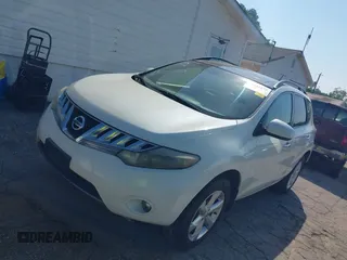 2009 Nissan Murano S with VIN JN8AZ18W59W160754, listed as a IAAI auction lot 42147172 with 210,369 mi miles. Bid and sale history available at carsss.com. Image 2.
