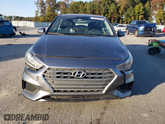 2019 Hyundai Accent SE with VIN 3KPC24A39KE073983, listed as a Copart auction lot 73158783 with 153,565 mi miles. Bid and sale history available at carsss.com. Image 5.