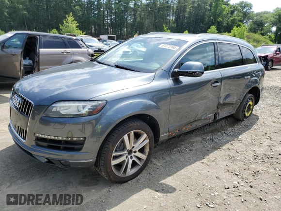 2014 Audi Q7 Premium Plus with VIN WA1LGAFE5ED009174, listed as a Copart auction lot 61073165 with 149,790 mi miles and Clean title. Bid and sale history available at DreamBid. Image 1.