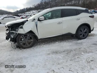 2024 Nissan Murano Platinum with VIN 5N1AZ2DS8RC128530, listed as a Copart auction lot 42356655 with 325 mi miles and Non Repairable. Bid and sale history available at DreamBid. Image 1.
