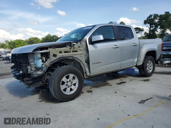 2020 Chevrolet Colorado 2WD Work Truck with VIN 1GCGSBEA0L1199572, listed as a Copart auction lot 58326225 with 185,498 mi miles and Salvage title. Bid and sale history available at DreamBid. Image 1.