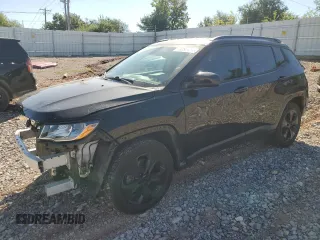 2021 Jeep Compass Altitude with VIN 3C4NJCBB7MT505190, listed as a Copart auction lot 73282454 with 56,043 mi miles and Salvage Title. Bid and sale history available at carsss.com. Image 1.