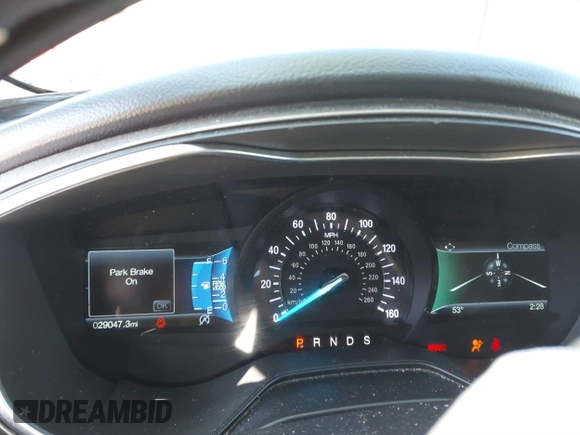 2019 Ford Fusion SE with VIN 3FA6P0HD1KR267041, listed as a IAAI auction lot 41591062 with 29,047 mi miles. Bid and sale history available at carsss.com. Image 7.