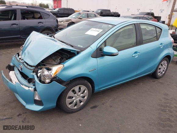 2014 Toyota Prius c One with VIN JTDKDTB31E1081047, listed as a IAAI auction lot 41164588 with 76,232 mi miles. Bid and sale history available at carsss.com. Image 20.