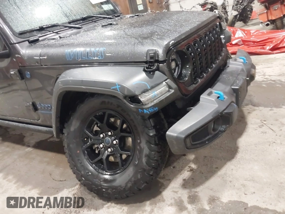 2024 Jeep Wrangler Sport S with VIN 1C4RJXN64RW162895, listed as a IAAI auction lot 42217515 with 8,442 mi miles and . Bid and sale history available at DreamBid. Image 6.