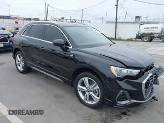 2021 Audi Q3 S line Premium with VIN WA1DECF37M1017457, listed as a IAAI auction lot 41998932 with 28,716 mi miles and . Bid and sale history available at DreamBid. Image 1.