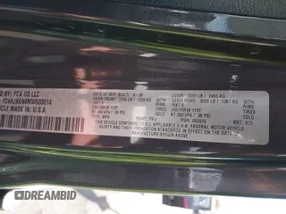 2021 Jeep Wrangler Unlimited Sahara with VIN 1C4HJXEN4MW503014, listed as a IAAI auction lot 41900234 with 16,444 mi miles and . Bid and sale history available at DreamBid. Image 9.