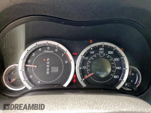 2013 Acura TSX Technology with VIN JH4CU2F66DC010138, listed as a Copart auction lot 60733105 with 136,018 mi miles and Salvage title. Bid and sale history available at DreamBid. Image 9.