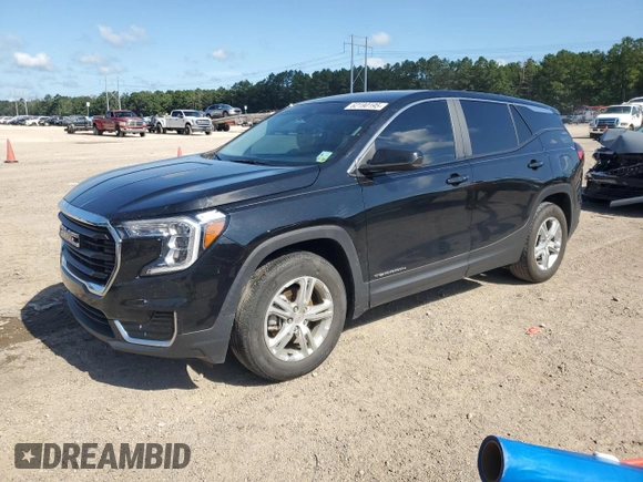 2022 GMC Terrain SLE with VIN 3GKALMEV6NL203500, listed as a Copart auction lot 62190195 with 61,375 mi miles and Salvage title. Bid and sale history available at DreamBid. Image 1.