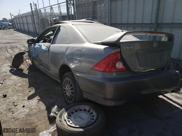 2005 Honda Civic Cpe EX with VIN 1HGEM22915L029483, listed as a Copart auction lot 44081325 with 0 mi miles and Non Repairable. Bid and sale history available at carsss.com. Image 2.