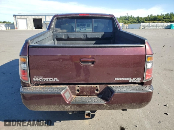 2008 Honda Ridgeline RTX with VIN 2HJYK16368H539455, listed as a Copart auction lot 68570054 with 205,547 mi miles and Salvage Title. Bid and sale history available at carsss.com. Image 6.