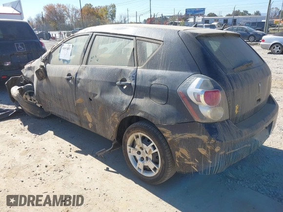 2009 Pontiac Vibe w/1SB with VIN 5Y2SP67029Z466888, listed as a IAAI auction lot 40693603 with 1 mi miles. Bid and sale history available at carsss.com. Image 3.