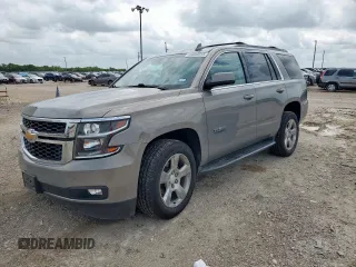 2019 Chevrolet Tahoe LT with VIN 1GNSCBKCXKR258115, listed as a Copart auction lot 59893915 with 61,838 mi miles and Salvage title. Bid and sale history available at DreamBid. Image 1.