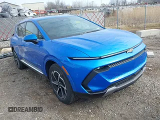2024 Chevrolet Equinox EV LT z VIN 3GN7DLRP9RS289221, wystawiony jako IAAI lot #41995446 z przebiegiem 4109 mil mil oraz . Historia ofert i sprzedaży dostępna na DreamBid. Obrazek 1.