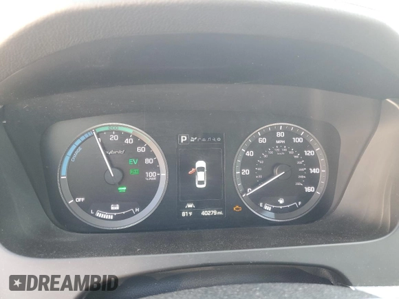 2016 Hyundai Sonata Hybrid Limited with VIN KMHE34L18GA034325, listed as a Copart auction lot 63405933 with 40,279 mi miles. Bid and sale history available at carsss.com. Image 9.