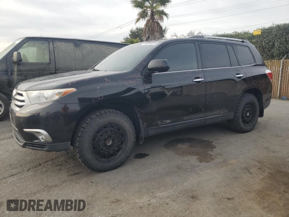 2012 Toyota Highlander Limited with VIN 5TDDK3EH9CS110297, listed as a Copart auction lot 48595825 with 173,939 mi miles and Salvage Title. Bid and sale history available at carsss.com. Image 1.