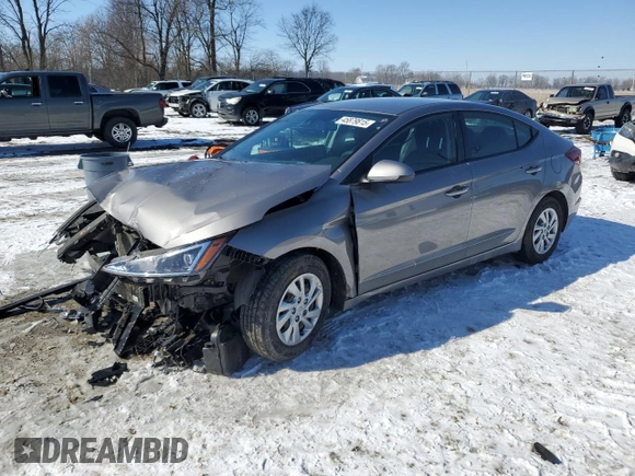 2020 Hyundai Elantra SE with VIN KMHD74LFXLU105092, listed as a Copart auction lot 45879815 with 59,791 mi miles and Salvage Title. Bid and sale history available at carsss.com. Image 1.