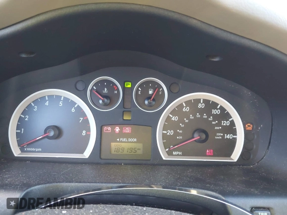 2006 Hyundai Santa Fe GLS with VIN KM8SC13D36U100031, listed as a IAAI auction lot 41240289 with 189,195 mi miles. Bid and sale history available at carsss.com. Image 7.