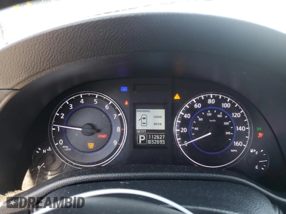 2015 Infiniti Q40 with VIN JN1CV6AR8FM521860, listed as a Copart auction lot 46634865 with 112,627 mi miles and Salvage Title. Bid and sale history available at DreamBid. Image 9.