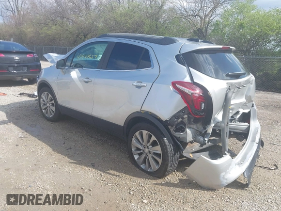 2018 Buick Encore Preferred with VIN KL4CJASB1JB675175, listed as a IAAI auction lot 41984657 with 95,758 mi miles. Bid and sale history available at carsss.com. Image 3.