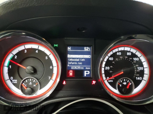 2012 Dodge Durango Crew with VIN 1C4RDJDG1CC100717, listed as a Copart auction lot 47446365 with 103,539 mi miles and Salvage Title. Bid and sale history available at carsss.com. Image 9.