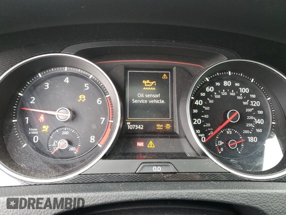 2015 Volkswagen Golf GTI SE with VIN 3VW5T7AU6FM000353, listed as a Copart auction lot 50145825 with 107,342 mi miles and Salvage Title. Bid and sale history available at carsss.com. Image 9.