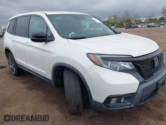 2019 Honda Passport EX-L with VIN 5FNYF7H57KB002844, listed as a IAAI auction lot 42195170 with 43,327 mi miles and . Bid and sale history available at DreamBid. Image 1.