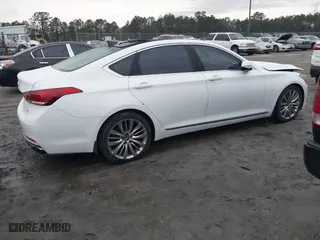 2015 Hyundai Genesis 5.0L with VIN KMHGN4JF0FU043700, listed as a IAAI auction lot 41527863 with 110,520 mi miles. Bid and sale history available at carsss.com. Image 4.