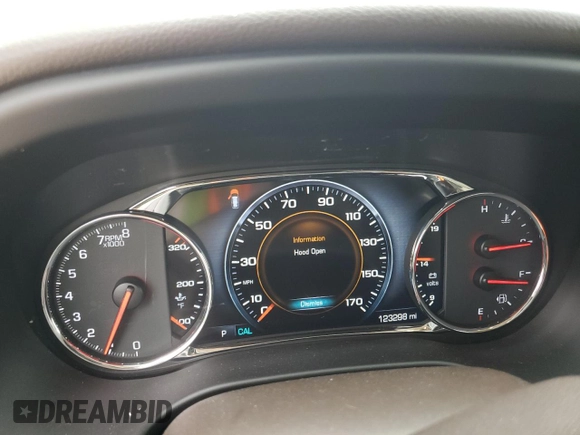 2017 GMC Acadia Denali with VIN 1GKKNXLS1HZ148329, listed as a Copart auction lot 59635205 with 123,298 mi miles and Salvage title. Bid and sale history available at DreamBid. Image 9.