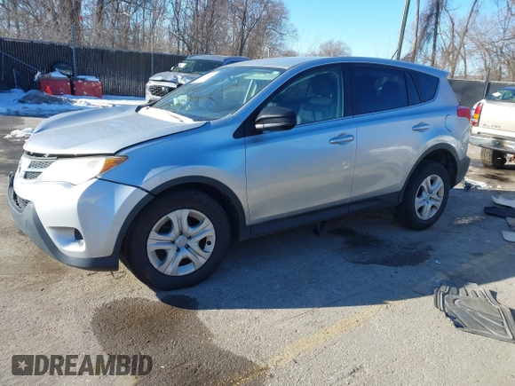 2015 Toyota RAV4 LE with VIN JTMBFREV8FJ050857, listed as a IAAI auction lot 41319739 with 144,441 mi miles. Bid and sale history available at carsss.com. Image 2.