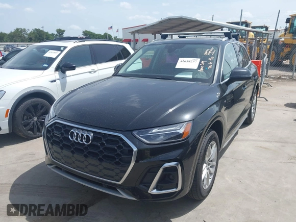 2023 Audi Q5 S line Premium with VIN WA1GAAFY3P2027829, listed as a IAAI auction lot 42638257 with 61,925 mi miles and . Bid and sale history available at DreamBid. Image 17.