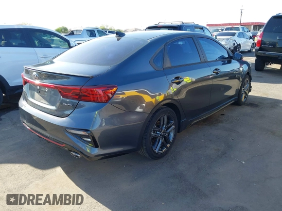 2021 Kia Forte GT-Line with VIN 3KPF34AD1ME268904, listed as a IAAI auction lot 42049679 with 40,146 mi miles. Bid and sale history available at carsss.com. Image 4.