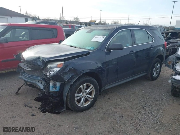 2017 Chevrolet Equinox LS with VIN 2GNALBEK9H1614232, listed as a IAAI auction lot 41277439 with 48,953 mi miles. Bid and sale history available at carsss.com. Image 2.