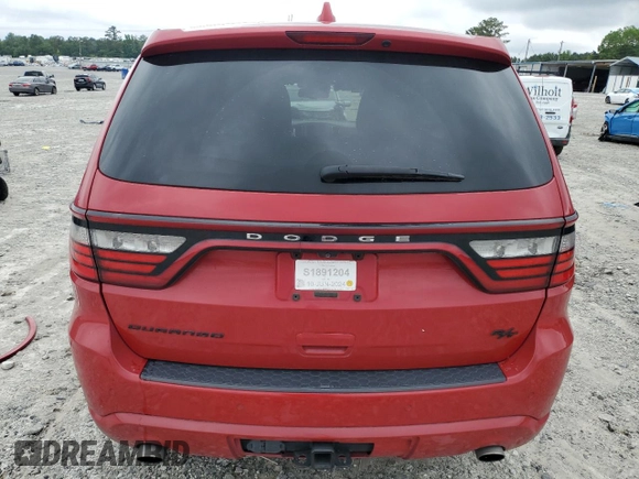 2016 Dodge Durango R/T z VIN 1C4SDHCT8GC424164, wystawiony jako Copart lot #59520745 z przebiegiem 190 303 mil mil oraz Szkoda całkowita • Salvage title. Historia ofert i sprzedaży dostępna na DreamBid. Obrazek 6.