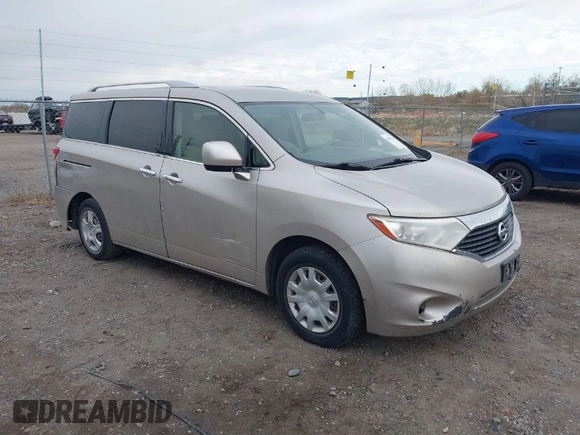 2012 Nissan Quest SL with VIN JN8AE2KP3C9041495, listed as a IAAI auction lot 40862428 with 204,371 mi miles. Bid and sale history available at carsss.com. Image 1.
