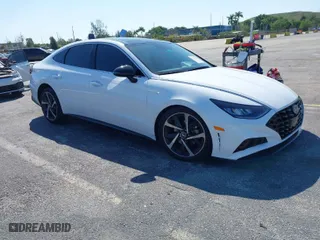 2023 Hyundai Sonata SEL Plus with VIN KMHL44J26PA248794, listed as a IAAI auction lot 41794912 with 28,074 mi miles. Bid and sale history available at carsss.com. Image 1.