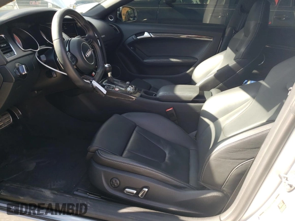 2014 Audi S5 Premium Plus with VIN WAUCGAFR7EA026615, listed as a Copart auction lot 55121824 with 17,817 mi miles and Salvage Title. Bid and sale history available at carsss.com. Image 7.