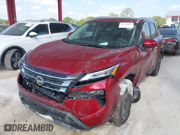 2024 Nissan Rogue SV with VIN JN8BT3BA5RW002509, listed as a IAAI auction lot 41579914 with 12,753 mi miles and . Bid and sale history available at carsss.com. Image 2.