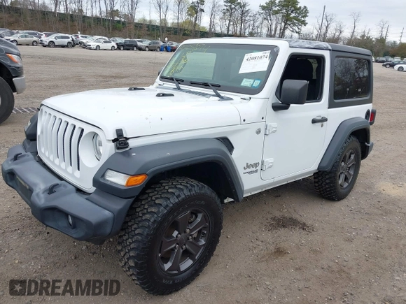 2018 Jeep Wrangler Sport S with VIN 1C4GJXANXJW189849, listed as a IAAI auction lot 42081074 with 78,431 mi miles and . Bid and sale history available at DreamBid. Image 2.