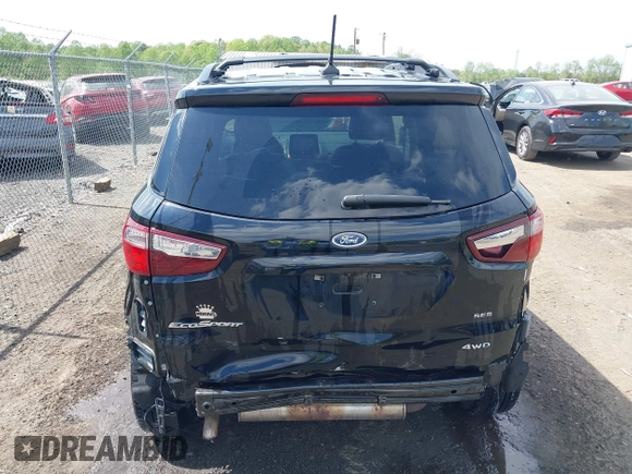 2018 Ford EcoSport SES with VIN MAJ6P1CL9JC231177, listed as a IAAI auction lot 42061133 with 59,476 mi miles and . Bid and sale history available at DreamBid. Image 6.