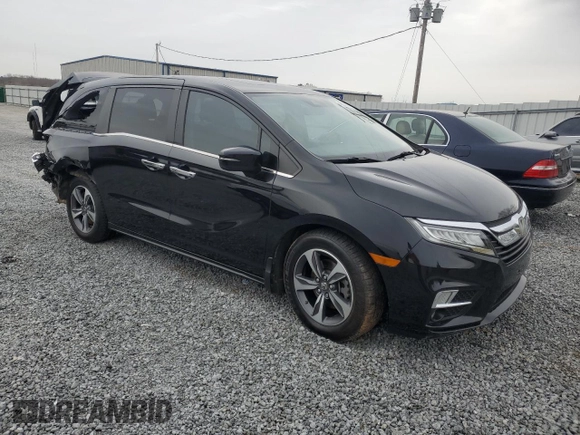 2019 Honda Odyssey Touring with VIN 5FNRL6H8XKB019879, listed as a Copart auction lot 48260545 with 164,233 mi miles and Salvage Title. Bid and sale history available at carsss.com. Image 4.