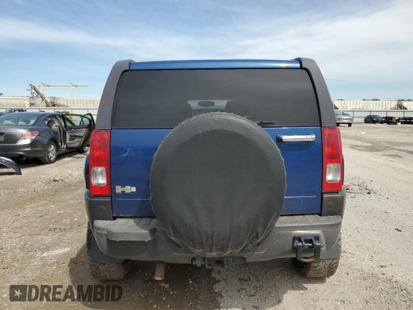 2006 Hummer H3 with VIN 5GTDN136468176500, listed as a Copart auction lot 55115135 with Not Provided miles and Salvage Title. Bid and sale history available at DreamBid. Image 6.