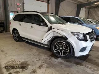 2017 Mercedes-Benz GLS 550 with VIN 4JGDF7DE0HA811541, listed as a Copart auction lot 74307404 with 119,812 mi miles and Salvage Title. Bid and sale history available at DreamBid. Image 4.